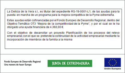 Mejora de la competitividad de la Pyme - Junda de Extremadura - Unión Europea
